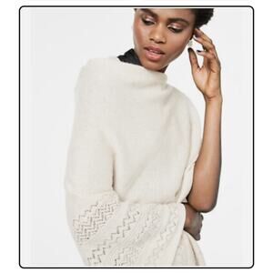 Charter Club Cashmere Poncho Scarf Tan Metallic Gold Women's One Size